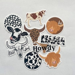 Western Sticker Pack, Choose your stickers, Waterproof