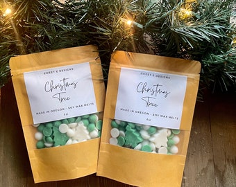 Christmas Tree Wax Melt Dots | Wax Melt Scoopies | Christmas Wax Melts