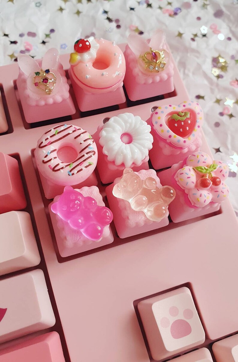 Cute Pastel Pink Sweet Candy Keycaps V2 Updated Dec.26.20 Etsy