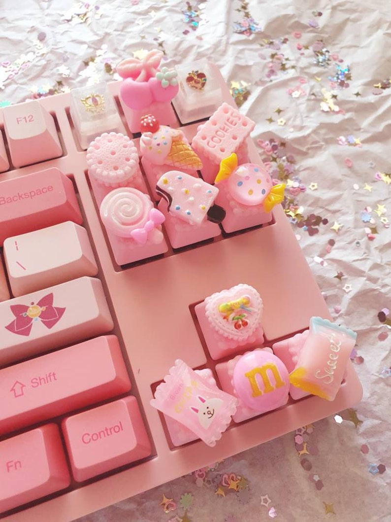 Cute Pastel Pink Sweet Candy Keycaps V2 Updated Dec.26.20 Etsy