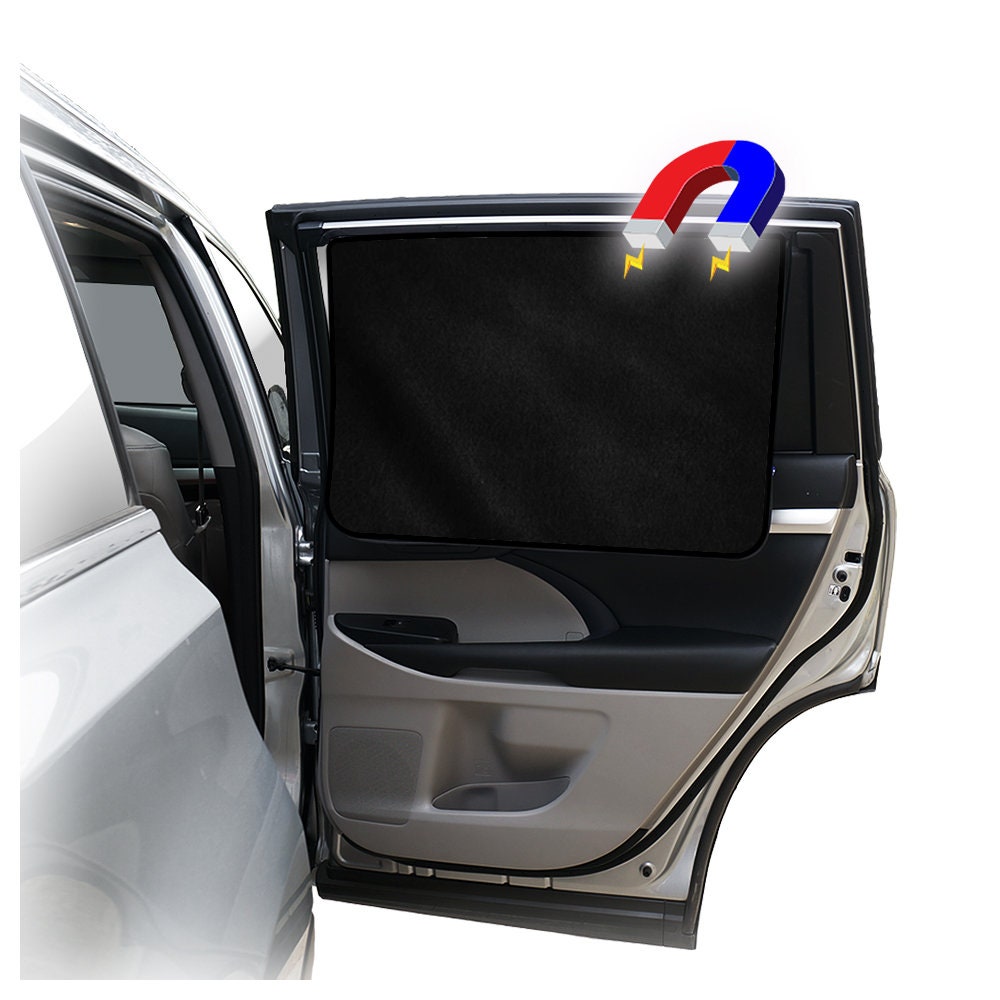 5 Pcs Car Window Shades Covers Divider Car Curtain Magnetic
