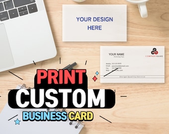 Custom Business Cards: Shimmering Metallic or Linen Finish