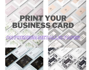 Custom Metallic Business Cards: Shimmering Stardream Quartz Paper