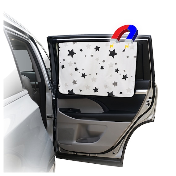 Magnetic Car Side Window Shade Universal Curtain With Sun Protection Block Damage From Direct Bright Sunlight and Heat 1 Piece of Stars Etsy UK