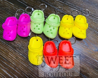 yellow croc keychain