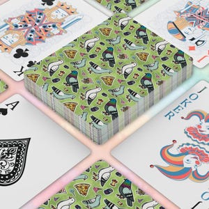 City Pigeon Playing Cards – Fun Bird Deck for Poker, Game Night, or Gifts