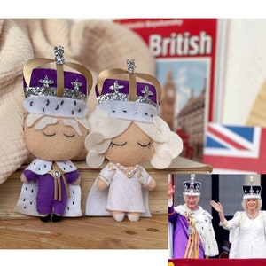 Christmas Ornament, King Charles III Coronation, British Royal Family Ornament, Queen Camilla, King Charles Ornament, Commemorative gift