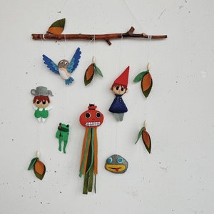 OTGW Wall Hanging, Over the Garden Wall home decor, Plush Over the garden wall garland, Pottsfield wall decor, Gift OTGW fans, pottsfield