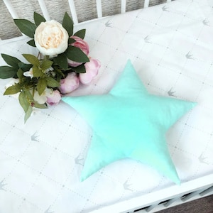 Star pillow pattern, Decorative cushion diy, bed pillow tutorial, decor diy, soft star, star diy, toy star pattern