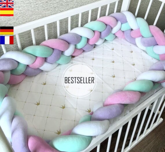 Braided Crib Bumper Pattern Pdf Crib Bumper Cot Bumper Etsy