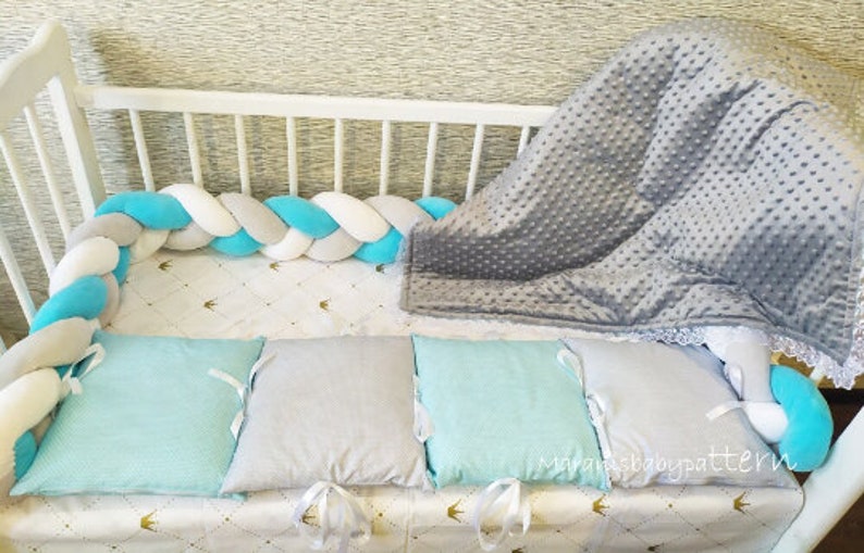 Crib Bumper Tutorial 3 In1 Crib Bumper Pillow Diy Braided Etsy