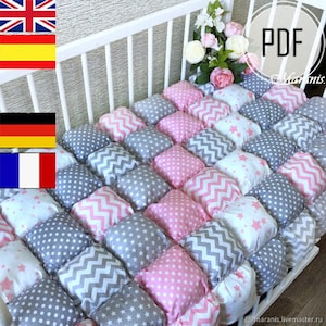 Blanket tutorial / bubble blanket / Diy blanket / Blanket kids pattern / plaid pattern / sew blankets /boy bubble blanket