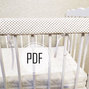 Super Simple Baby Crib Bar Top Cover Reversible PATTERN Tutorial pdf Instant Download