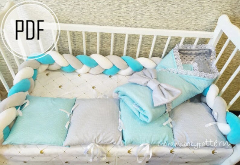 Crib Bumper Tutorial 3 In1 Crib Bumper Pillow Diy Braided Etsy