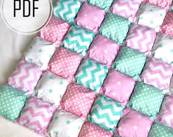 Bubble blanket diy puffy quilt, Baby bubble blanket, Baby puff quilt bubble blanket, bubble blanket pattern, bubble blanket diy tutorials