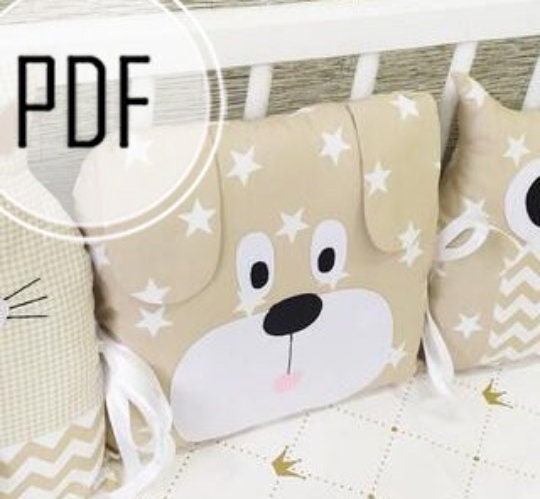 Dog pillow pattern, dog toy diy, animal pillow pattern, decor