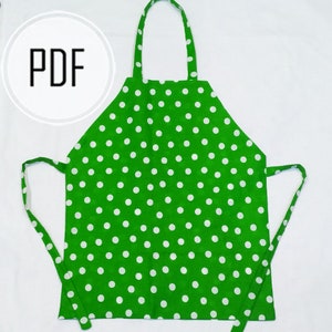 Kids apron pattern, Sew apron, Children apron pattern, Toddler apron pattern, Child&#39;s apron diy, Child apron tutorial, Apron sewing pattern