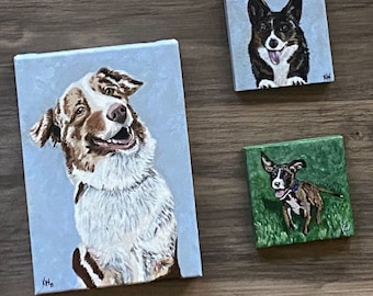 Custom Acrylic Pet Portraits | Dogs, Cats, Birds | In Memory Portraits