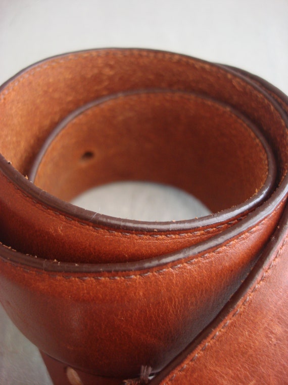 HONEST THICK LEATHER Unisex Belt - image 4