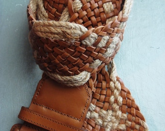 Cinturón de CUERDA Y CUERO
