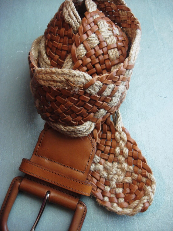ROPE AND LEATHER Belt
