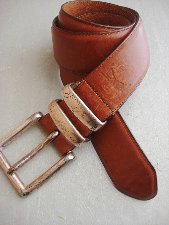 HONEST THICK LEATHER Unisex Belt