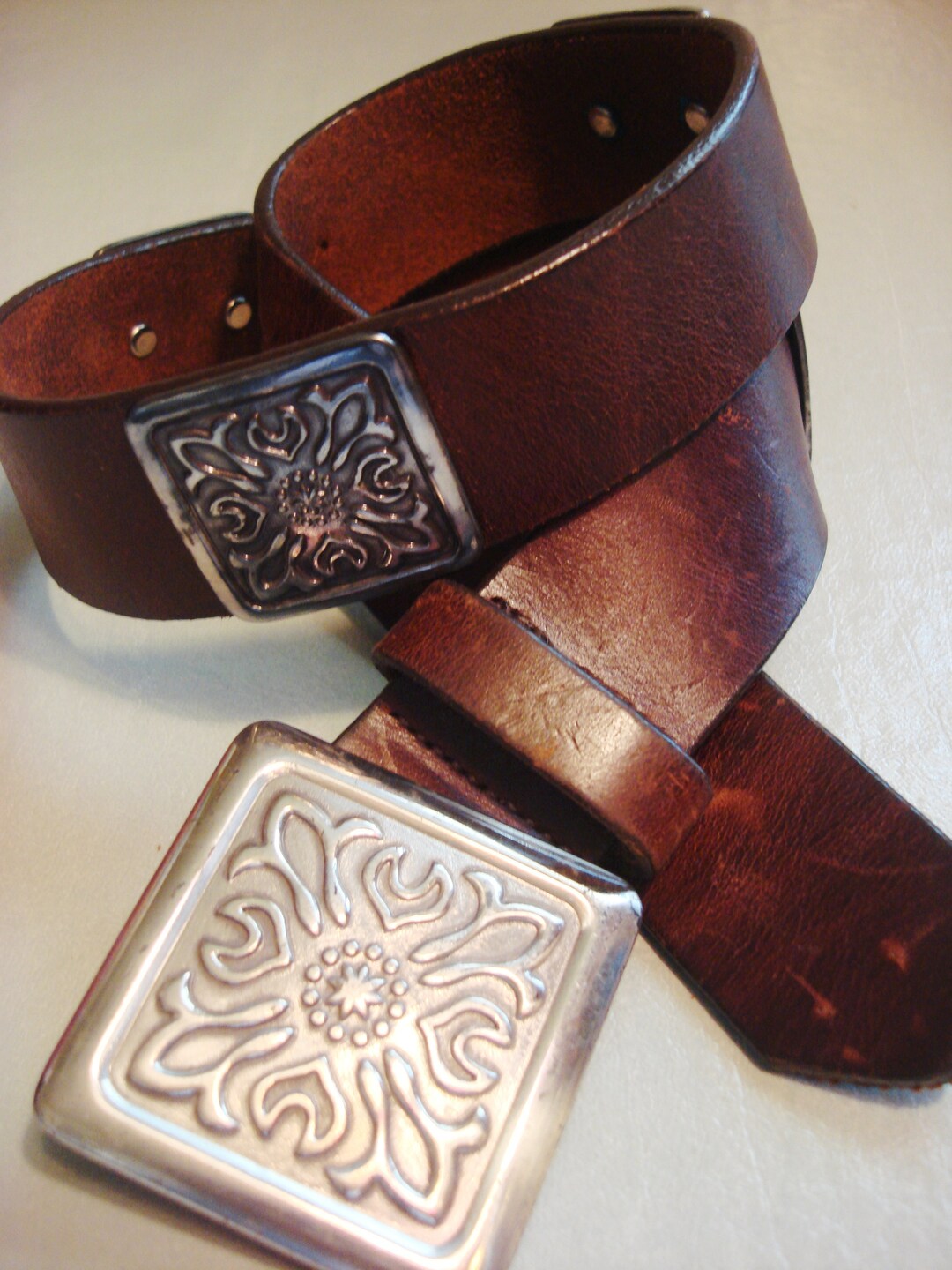 SQUARE CONCHO BELT Etsy