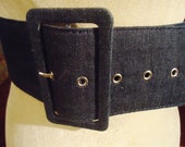 NAVY DENIM CORSET Belt