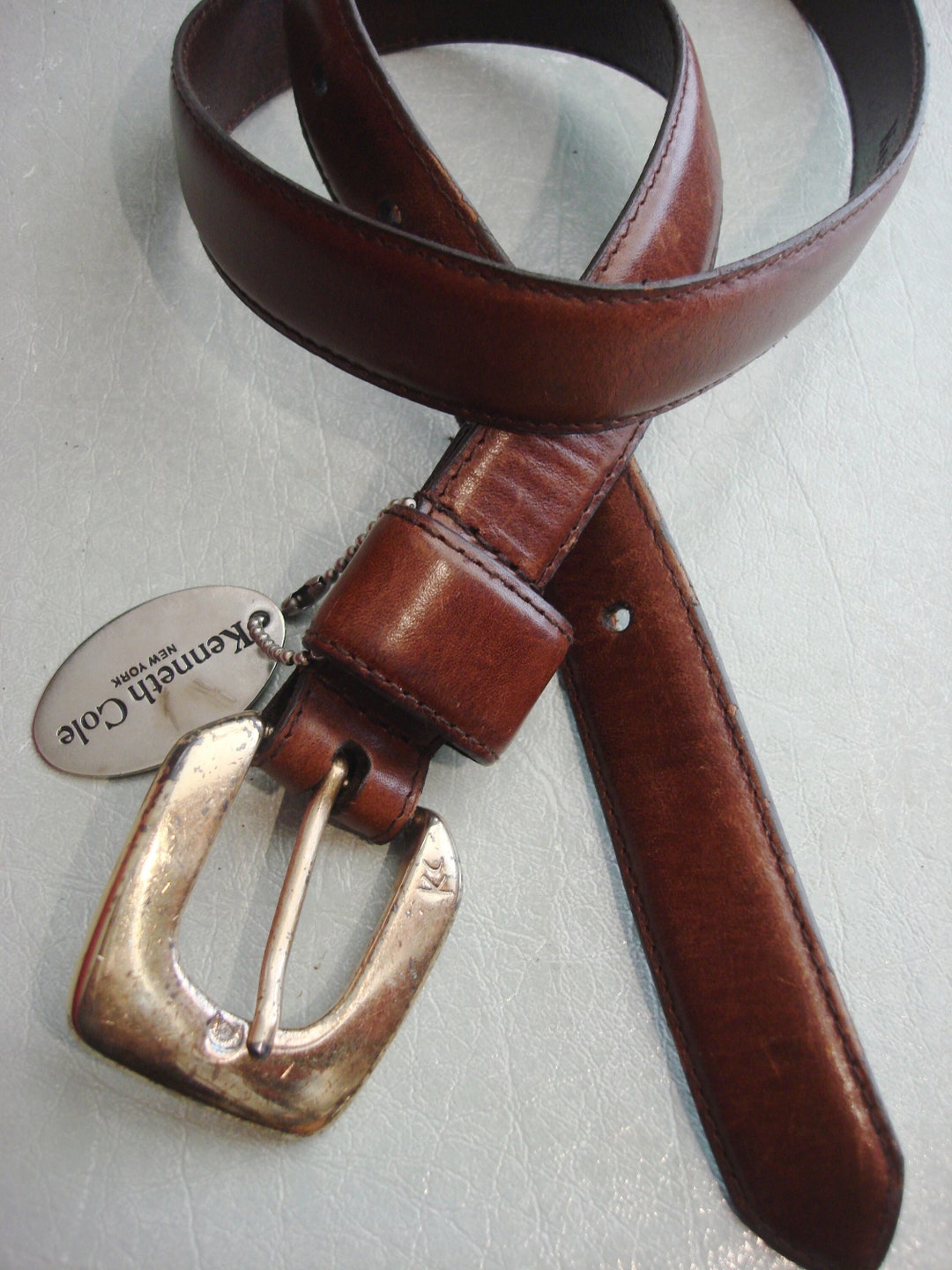 KENNETH COLE BROWN Belt - Etsy