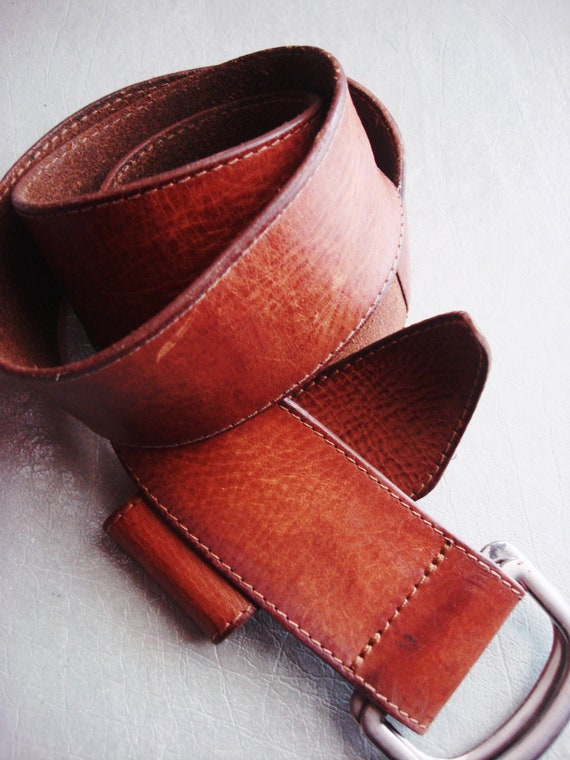 TAN LEATHER BELT Unisex