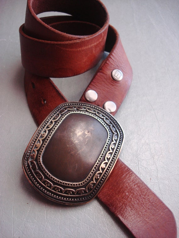 BROWN LEATHER BELT