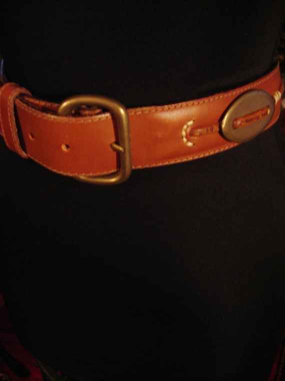 DKNY BROWN LEATHER Belt - image 1