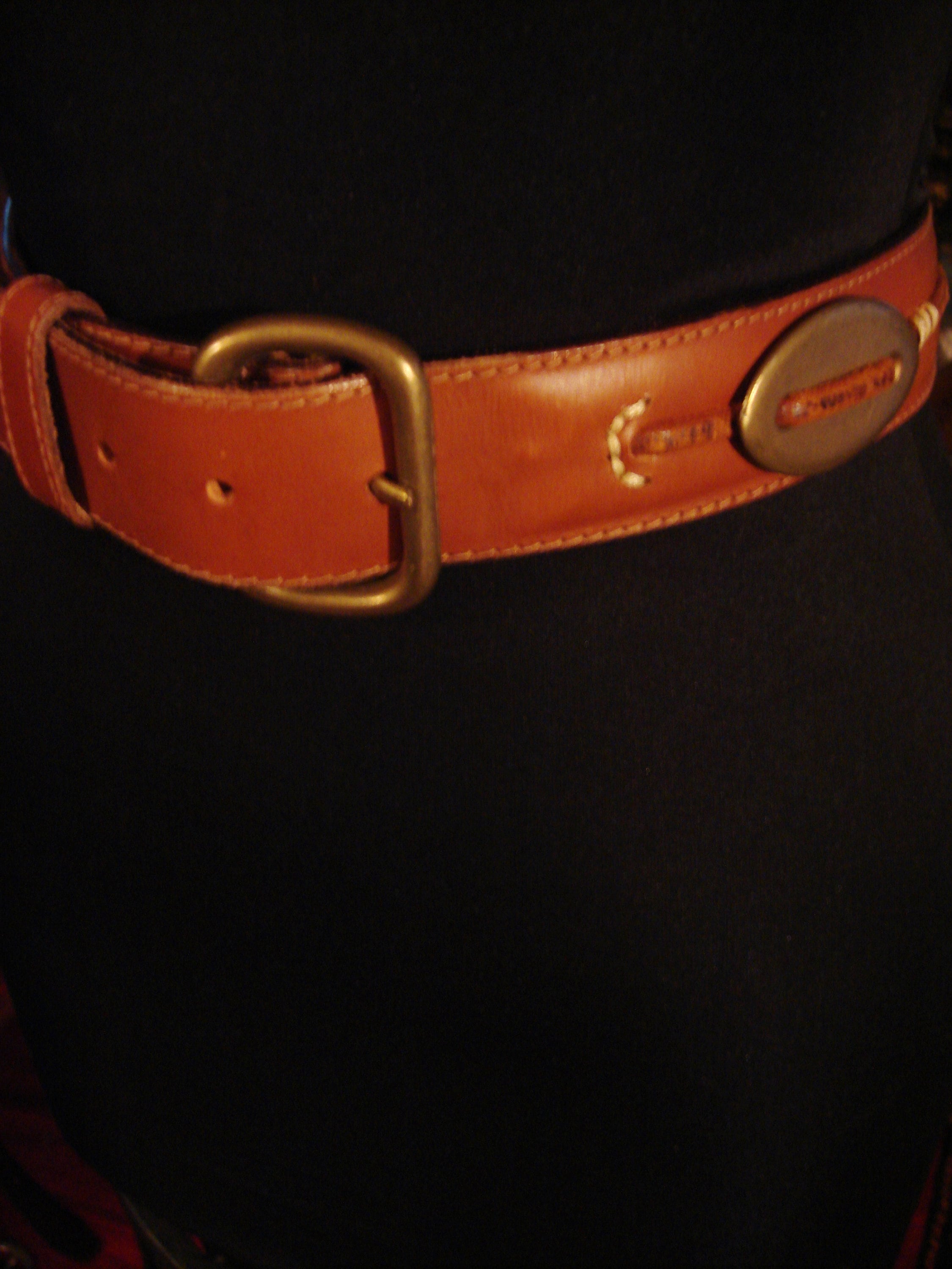 Dkny Leather Belt - Etsy