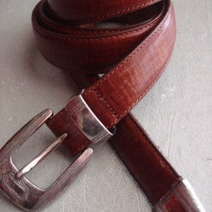 MEN SKINNY TAN Belt