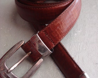 MEN SKINNY TAN Belt