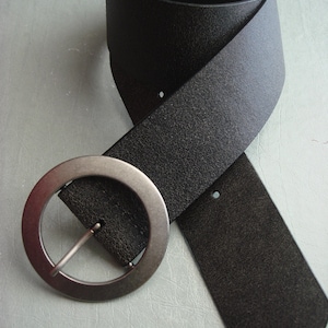 SMOKE GRAY CORSET Leather belt