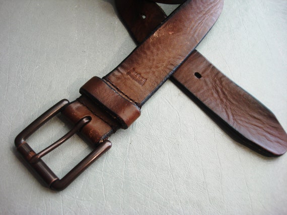 MEN LEVI'S LEATHER Belt - image 3