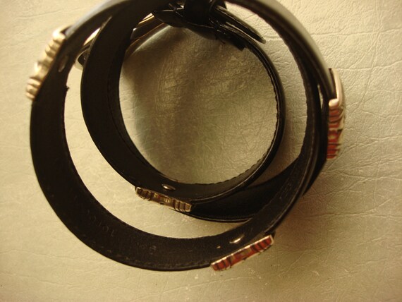 FOSSIL BLACK Ornate UNISEX Concho Belt - Etsy display picture 3