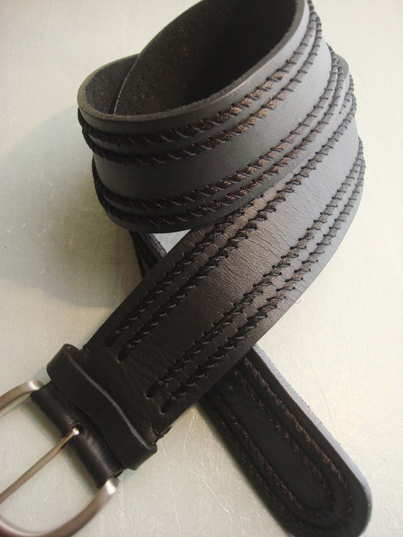 CHICOS THICK BLACK Leather Belt