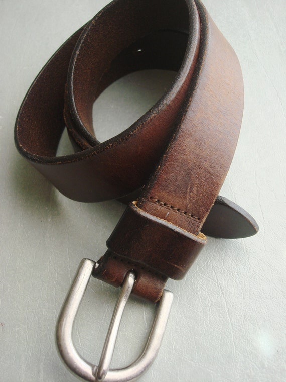 MEN BROWN LEATHER Belt