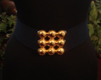 NAVY STRETCH BELT