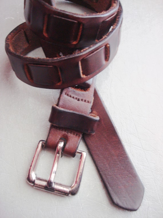 MEN LEATHER BROWN Belt