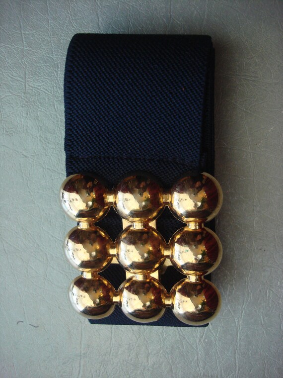 NAVY STRETCH BELT - image 2