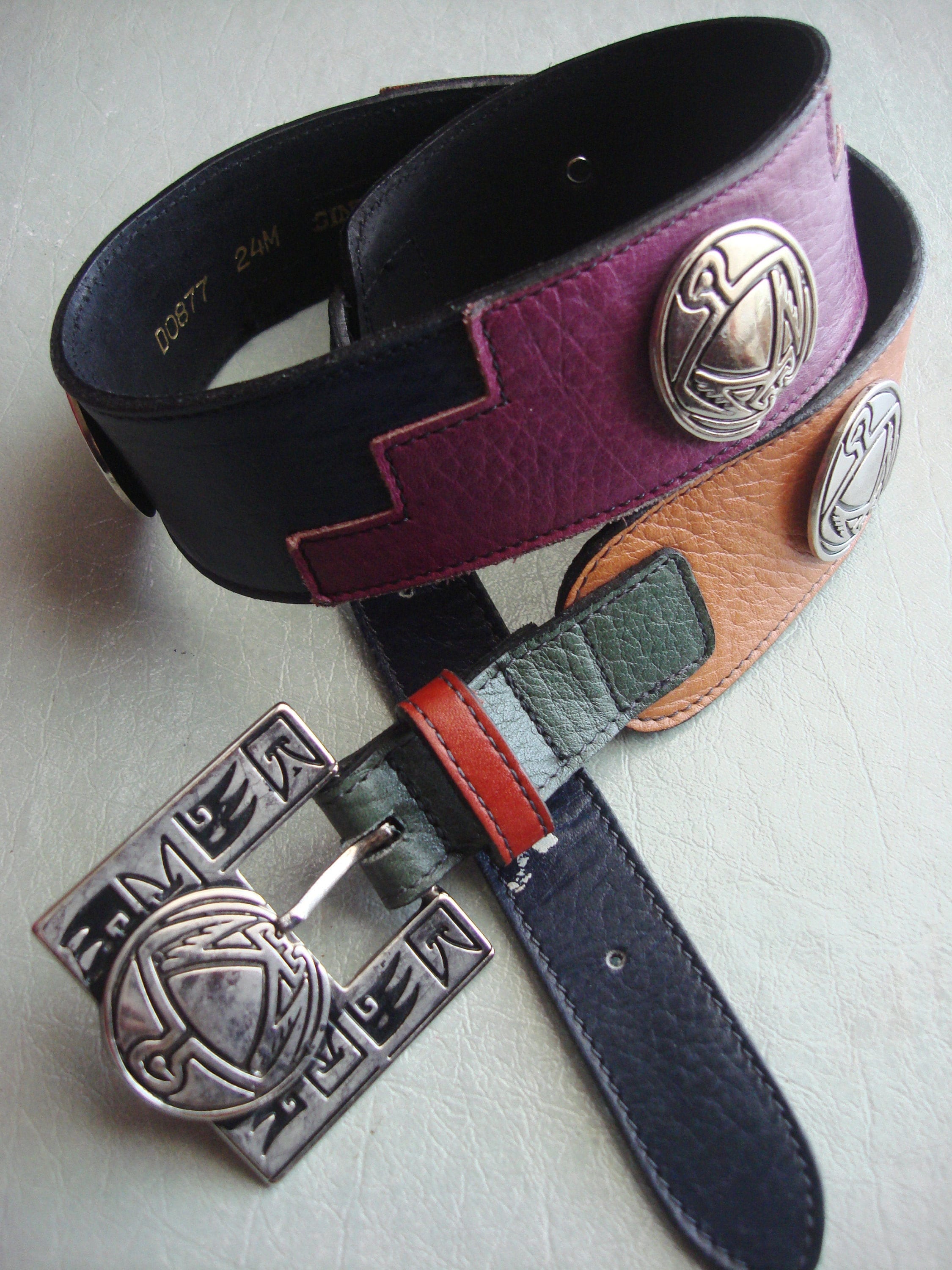 Ginnie Johansen Designs Dallas Belt - Made in USA Rare Black & Metal Heart Ginnie Johansen Belt - Etsy main image 3