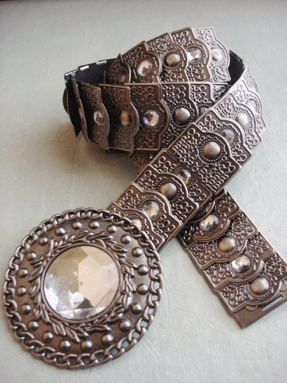 CRYSTAL BUCKLE BELT