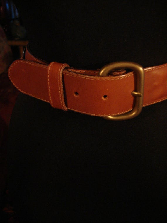 DKNY BROWN LEATHER Belt - image 3