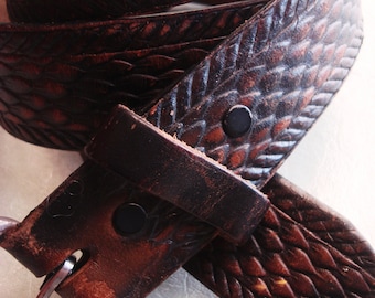 Eagles Wings Baylor Bears Brandish Leather Belt in Brown