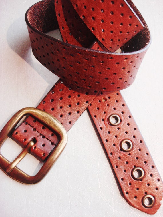 TAN LEATHER BELT Unisex - image 1