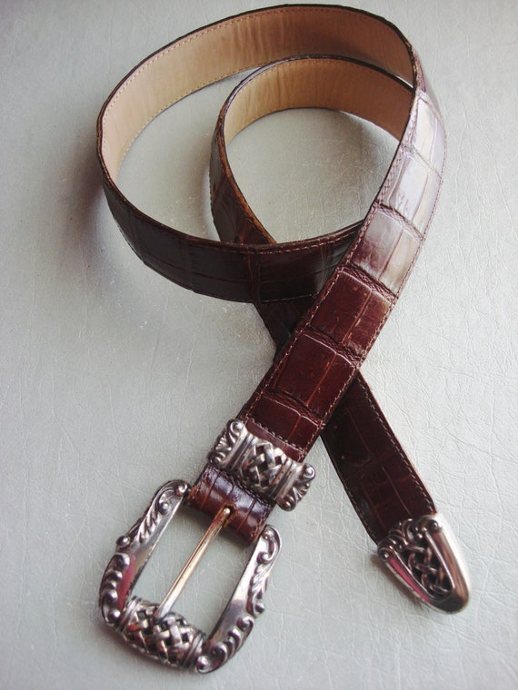 BRIGHTON LEATHER BELT 1995 Vintage - Etsy display picture 2