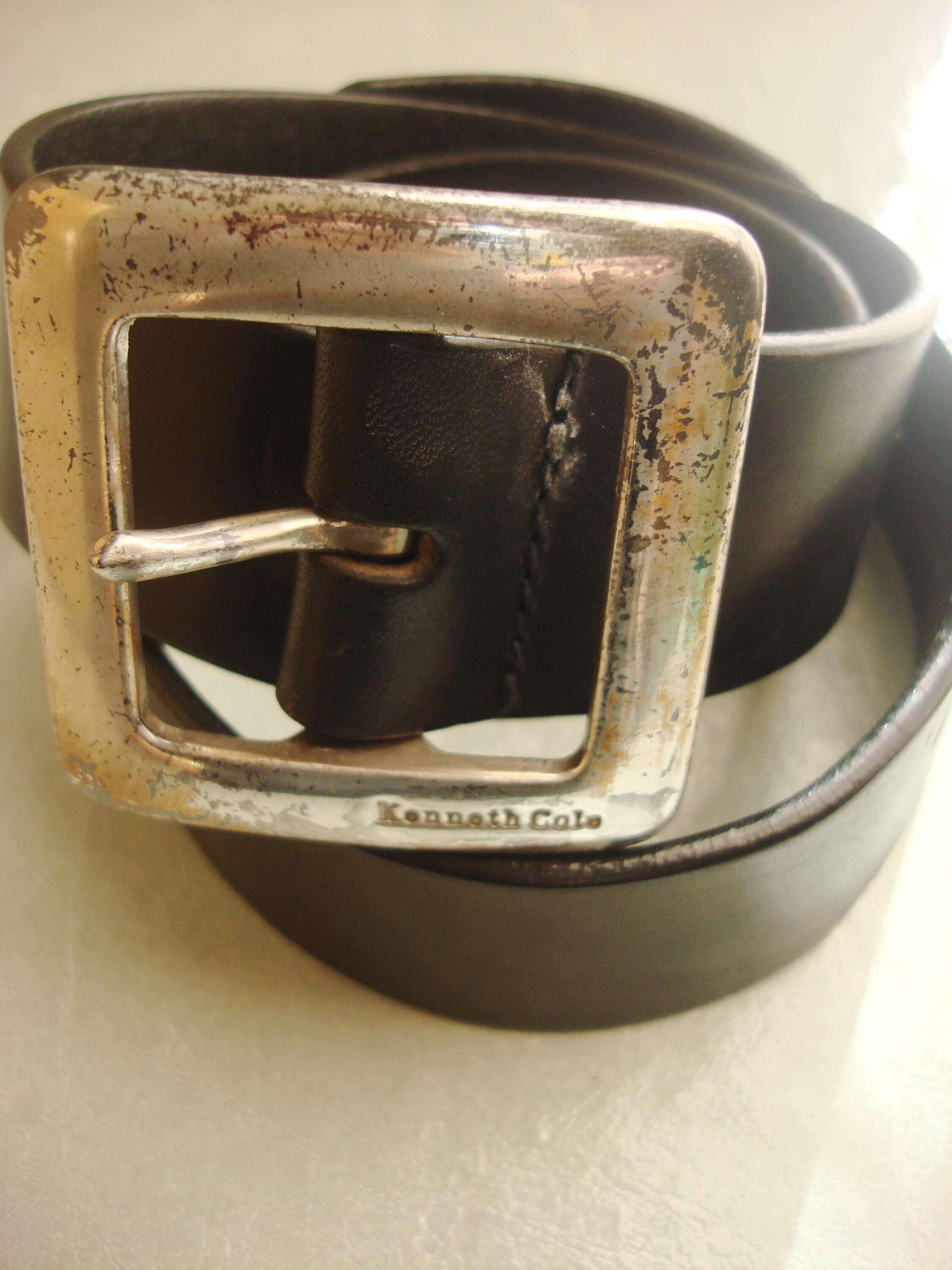 KENNETH COLE Thick Leather BELT - Etsy display picture 3